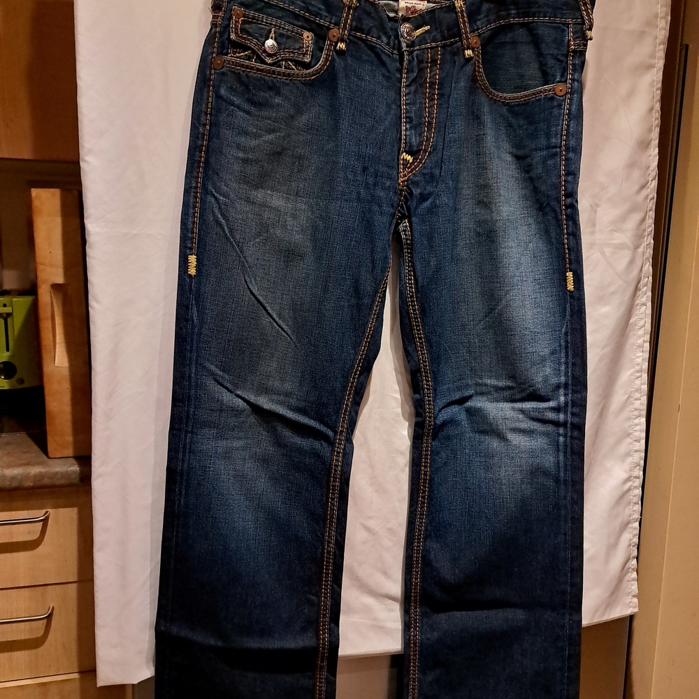 True Religion Dark Blue Straight Jeans